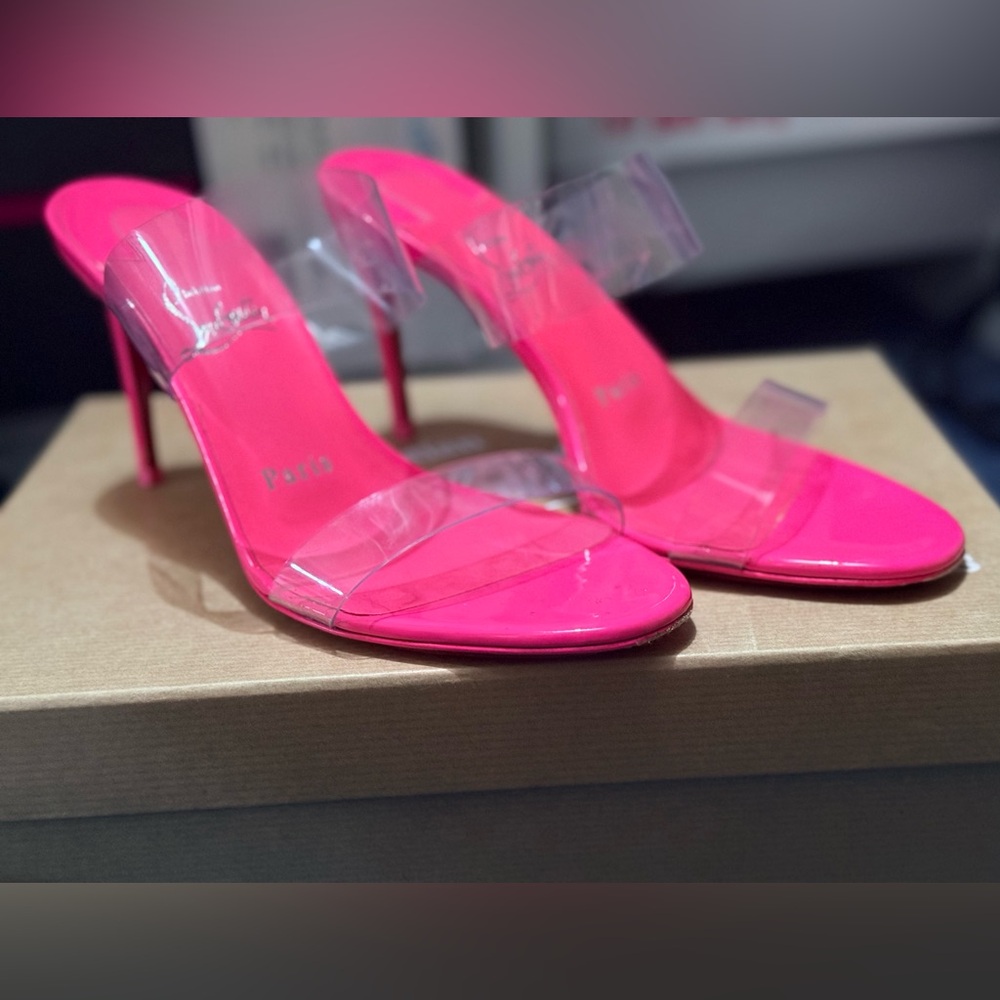 Christian Louboutin Just Nothing 85 – Patent PVC – Size 36.5 – Worn Once